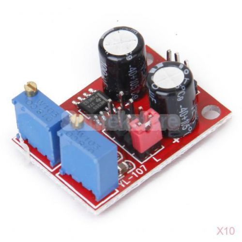 10x NE555 Frequency Duty Cycle Adjustable Module Square Wave Signal Generator