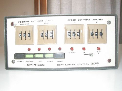 Diffusion Tube Gas Boat Loader Controller by tempress model 275-1