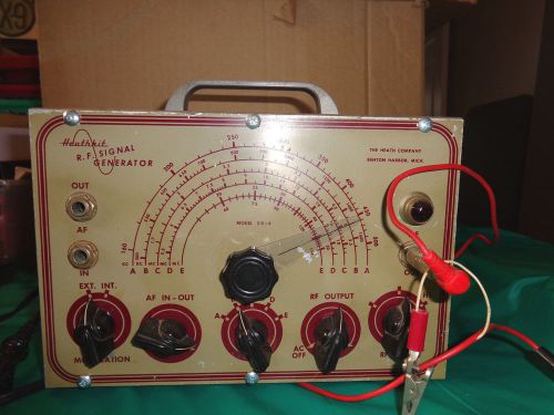 Heathkit RF Signal Generator SG-6 W/ Owner&#039;s Manual Powers Up But Untested