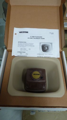 NEW ORIGINAL BOX Valcom V-1090-BG Talkback Flex Horn (Beige)