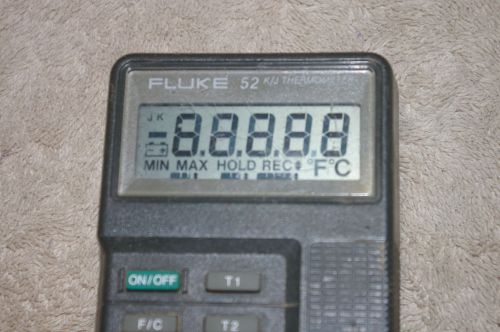 FLUKE 52 DUAL CHANNEL THERMOCOUPLE THERMOMETER
