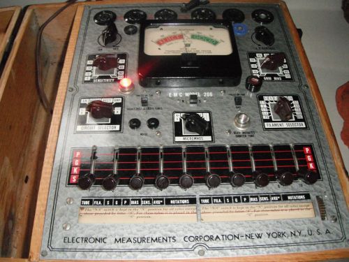 Vintage - Transconductance Tube Tester - E M C Model 206 - Made in U,S.A.- Works