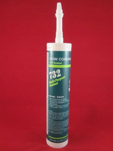 Dow corning rtv 732 multi-purpose sealant 300ml tube rtv732-10-10oz | white for sale
