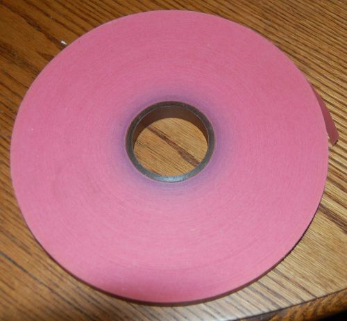 Teletype Perforator Tape -  Roll 8&#034; dia, 11/16&#034; Wide 2&#034; Core Red