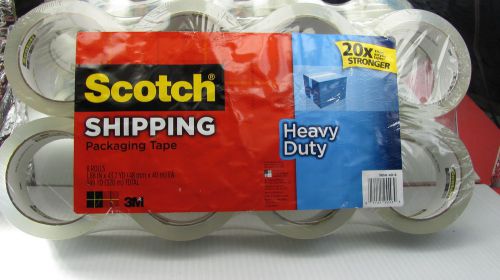 8 ROLLS  SCOTCH  SHIPPING TAPE HEAVY DUTY