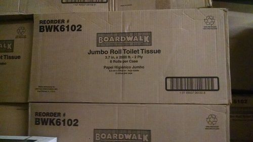 Boardwalk JRT Jumbo Roll Bathroom Tissue, BWK 6102 (Case of Six Rolls)