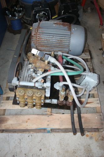 Gp cw1541 sixplex plunger pump w/ 30hp ge motor, ran a dairy barn, 41gpm, for sale