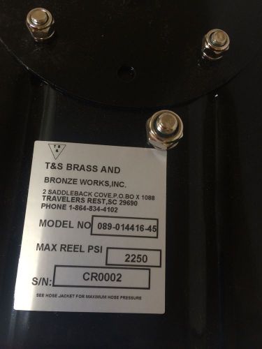 T&amp;S Brass and Bronze Works - 2250 PSI Hose Reel Retractable