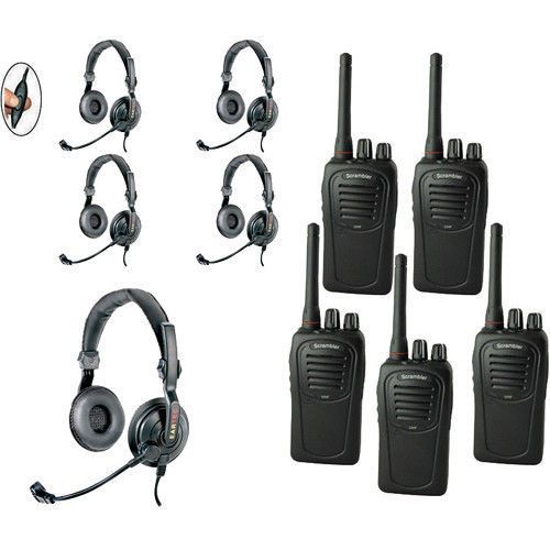 SC-1000 Radio  Eartec 5-User SC-1000 Two-Way Radio w/ Slimline Double SDSC5000IL