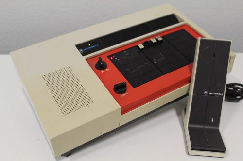 Vintage Motorola Dispatch Console &amp; Desk Microphone T1602CM TMN1004B + Free S/H