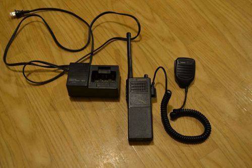 Kenwood TK-250 32ch VHF portable radio w/mic and charging dock
