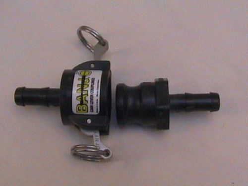 Plastic cam &amp; groove banjo hose couplings 10 pair for sale