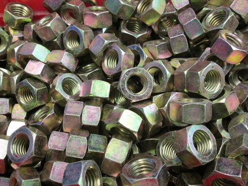 3/4-10 grade 8 finished hex nuts yellow zinc coarse thread 50/box for sale