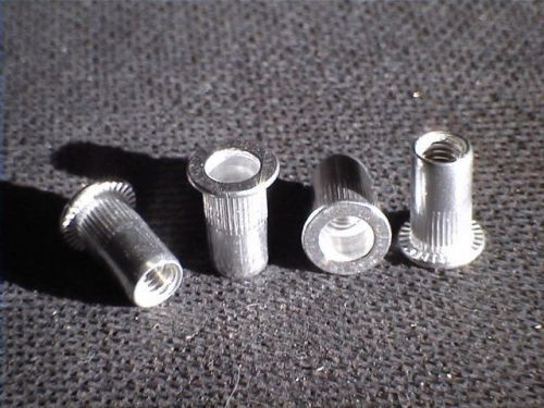 Blind rivet nuts m4 4mm alum 25pc free s&amp;h (rivnuts riv nut nutsert nutserts) for sale