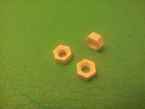 lot of 3 plastic nuts M8, white