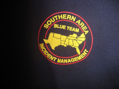 Used Incident Management Team Southern Area Blue Team Wildland Fire T- Shirt XL