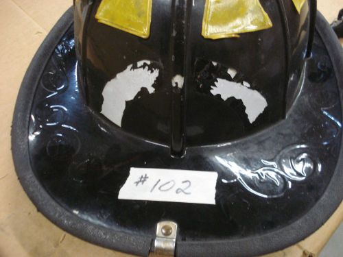 Cairns 1010 black helmet + liner firefighter turnout fire gear ......#102 for sale