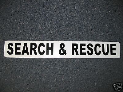 Search &amp; Rescue Magnetic Signs 3x24 vehicle k9 dog 4 Car Truck Van SUV Trailer