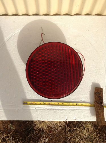 Dialight 12&#034; led red stop traffic light 432-1210-001 used  - great for man cave for sale