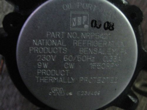 NRP 5421 MOTOR Shaded Pole 9W 230V