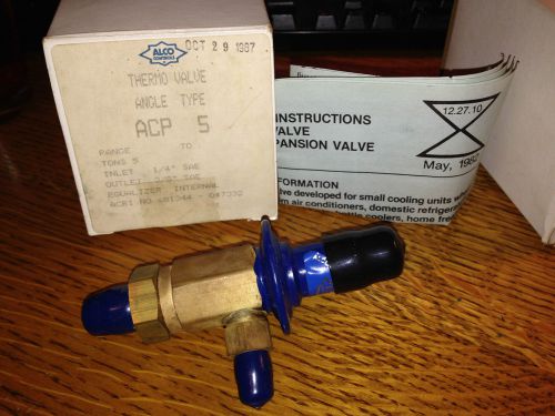 Alco Thermo Valve Angle Type ACP 5  Tons 5, Inlet 1/4SAE, Outlet 3/8&#034;SAE