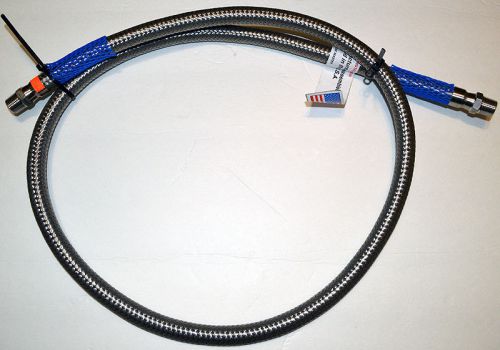 New hose master flexible corrugated metal 6ft double braid  1/2 ” npt male for sale