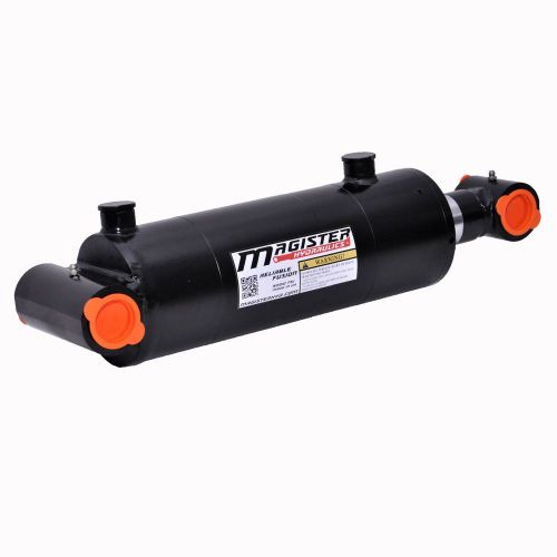 Double acting welded hydraulic cylinder 3.5&#034; bore 16&#034; stroke cross tube end for sale