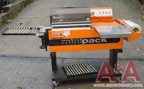 Minipack semi automatic l sealer / shrink tunnel packaging machine 20831 for sale