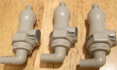 Cpc fitting hfc12 nsf series 3/8 hose barb valved in line coupling part # 60600 for sale