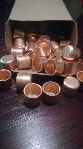 3/4&#034; copper caps(50 caps) in box. 50 copper sweat caps.