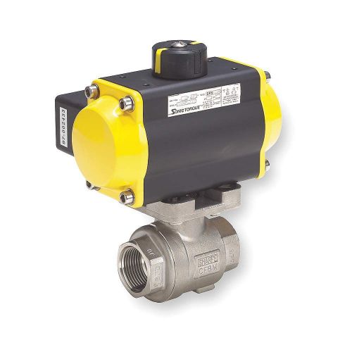 Sharpe valves ball valve, pneumatic actuated, ss, 1 1/2in, model svser124122 for sale
