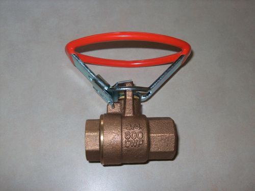3/4&#034; brass ball valve oval handle 600 cwp **new ** for sale