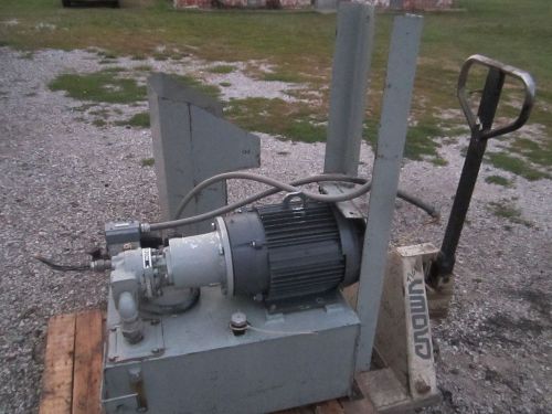 Hydraulic powerpack 15hp 230/460 35g tank 10gpm 1500psi with johns barnes pump for sale