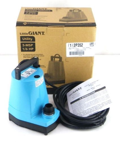 Little giant 5-msp 50500 115 volt indoor outdoor submersible sump pump for sale
