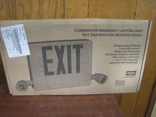 NEW Hubbell Dual-Lite HCXURW Emergency Light / Exit Sign Dual Head FREE SHIPPING