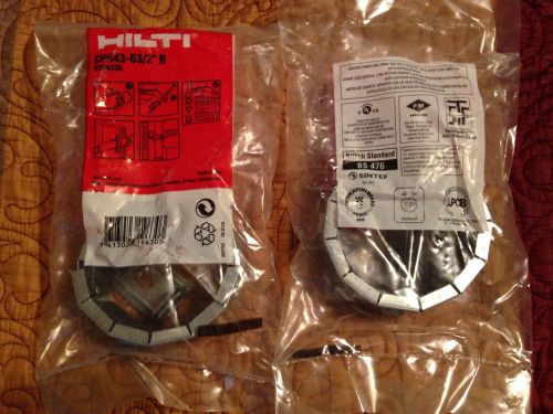 Set Of Two NEW STILL IN ORIGINAL PACKAGING HILTI CP643-63/2&#034; N FIRESTOP COLLAR