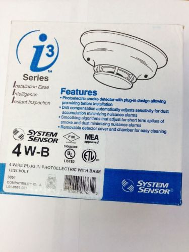 System Sensor Smoke Detector 4W-B/ i3 series