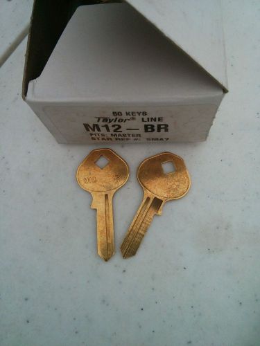 Taylor by ilco key blanks m12 5ma7 lot of 20 for sale
