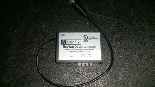 ALTRONIX HUBWAYDV Video Balun/Combiner For 12VDC Cameras G7019074