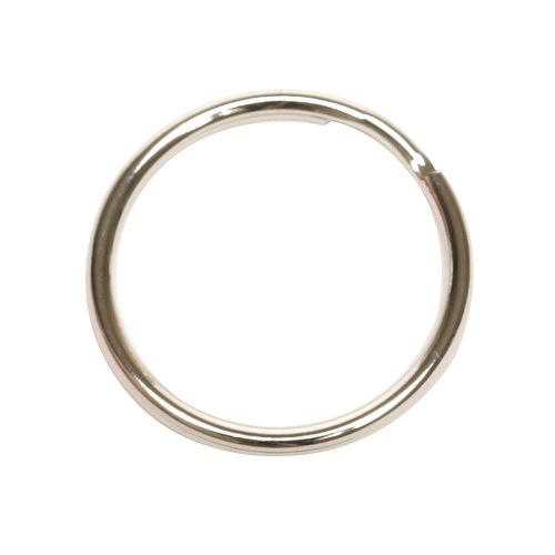 Split Key Ring Nickel Plated 1-1/2 Inch Qty 100