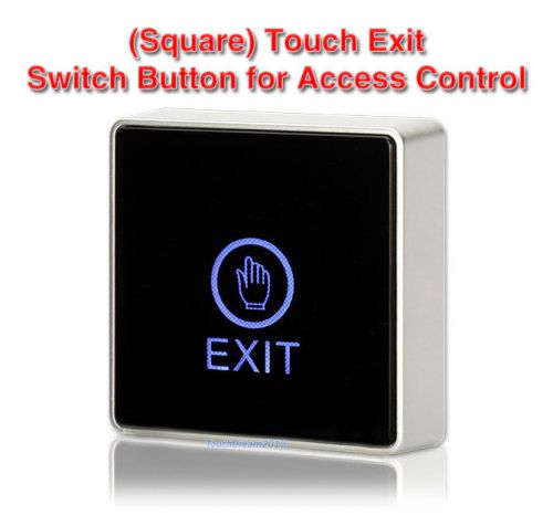 Door touch sensor exit button push home release panel access control led light for sale
