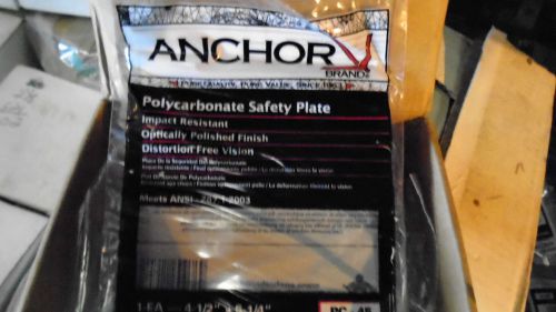 ANCHOR PC-45 POLYCARBONATE SAFETY PLATES  NEW IN BOX LOT OF 27