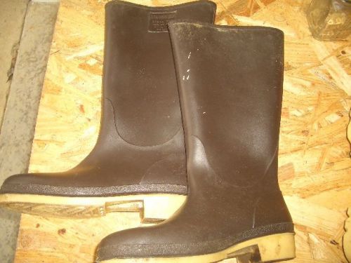 Tingley Steel Toe Waterproof Boots Brown Size Men 6 Muck Barn Manure Fireman