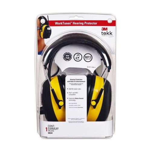 SEALED  3M Tekk Worktunes Hearing Protector Earmuff W/ Am/fm Tuner 90541-80025t