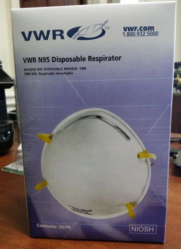 VWR 89030-106 VWR N95 DISPOSABLE RESPIRATOR 20 PACK