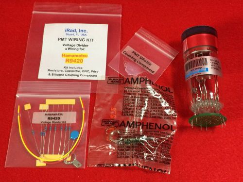 Hamamatsu r9420 pmt photomultiplier kit -includes electronics leads bnc compound for sale