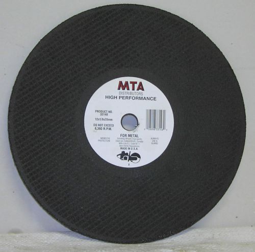 Abrasive Blades for Cut Off Saw 12 x 1/8 x 20mm New Box of 10