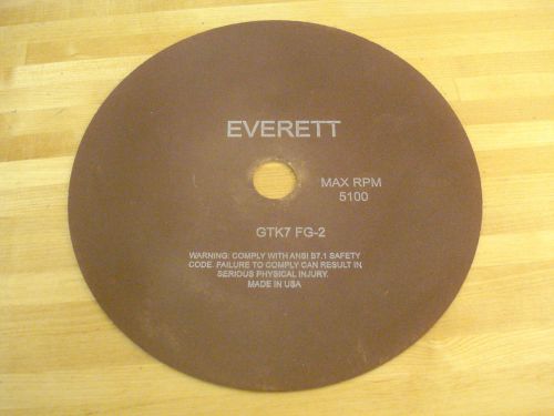 Everett gtk-7fg fiberglass reinforced cutoff wheels, 12&#034;, dry cut, qty: 10 (49b) for sale
