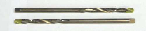 (2) 15/64&#034; plus cobalt metric 6.14mm drill bits .242&#034; extra length 6&#034; long usa for sale