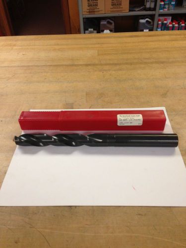 Cleveland twist drill#08895 59/64&#034; taper length drill, straight shank, hss new for sale